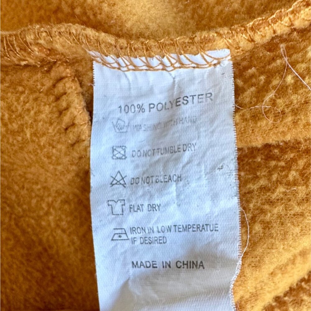 KANGAROO Animal Onesie Pajamas Kids 5-6 Cozy Hooded Brown Halloween Costume - Picture 6 of 7